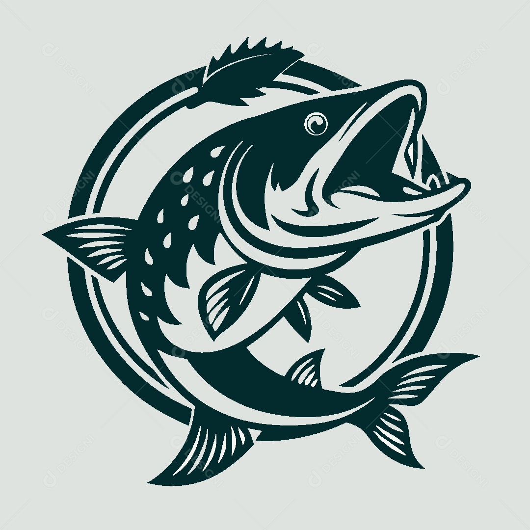Modelo de Logo de Peixe Vetor EPS