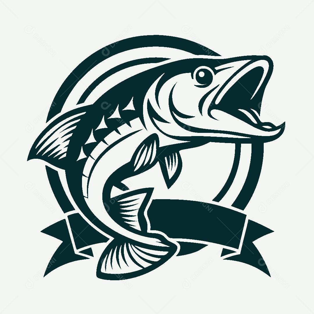 Modelo de Logo de Peixe Vetor EPS