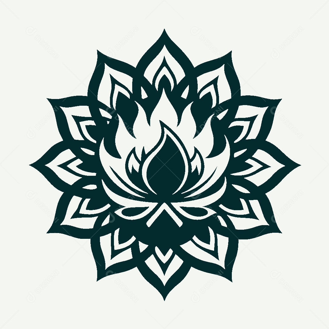 Modelo de Logo de Mandala Vetor EPS