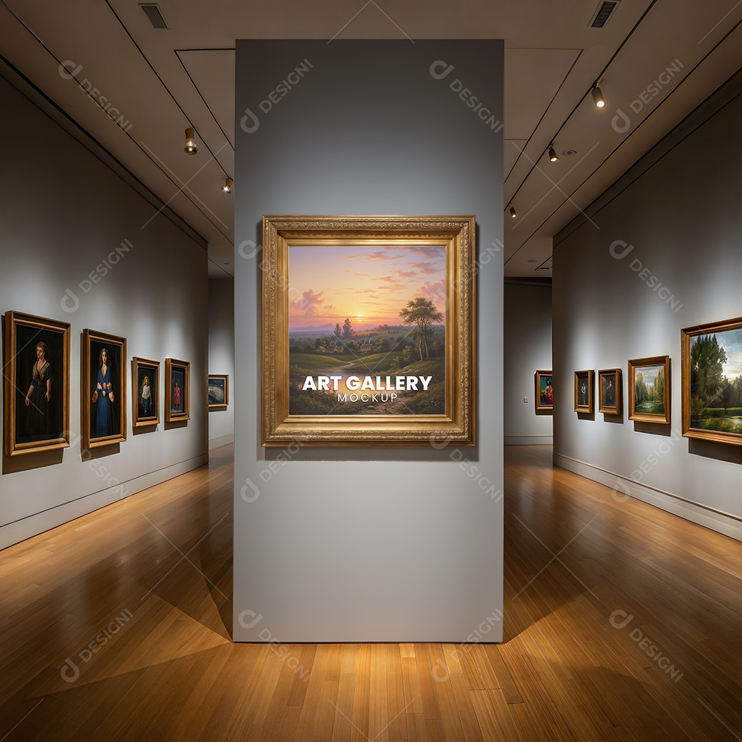 Mockup de Quadro de Arte PSD Editável