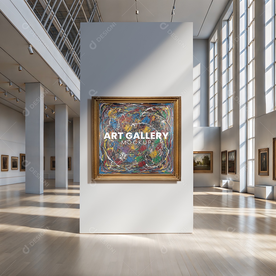 Mockup de Quadro de Arte PSD Editável