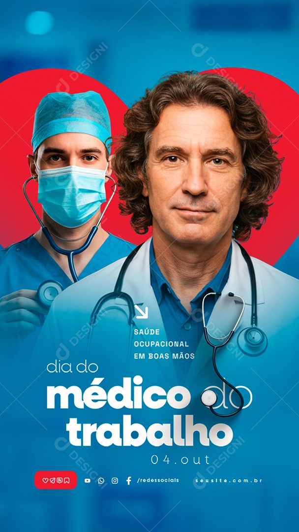 Story Dia do Médico do Trabalho 04 de Outubro Social Media PSD Editável