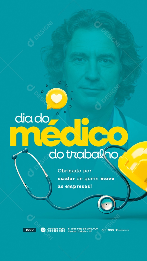 Story Dia do Médico do Trabalho 04 de Outubro Social Media PSD Editável
