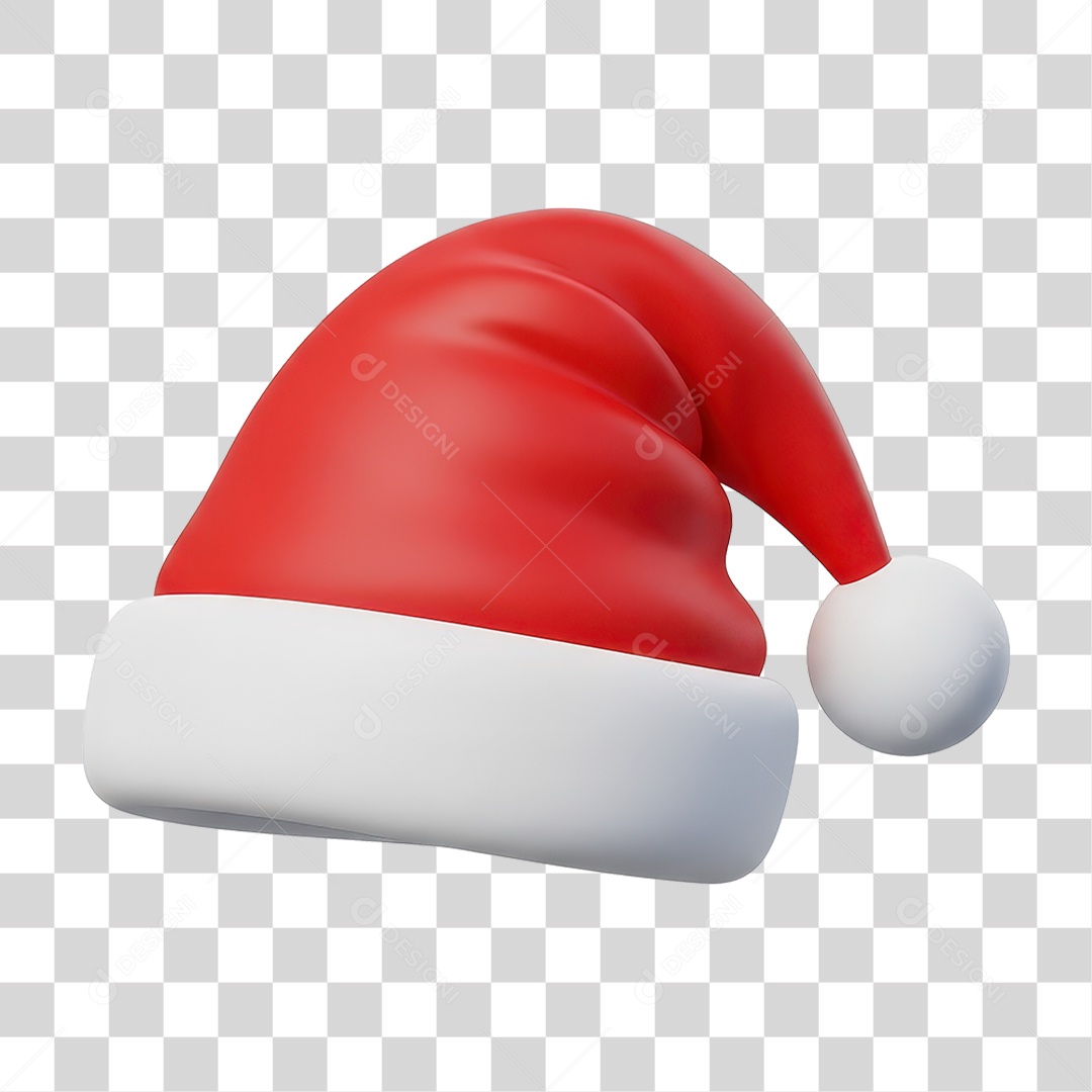 Chapéu Clássico de Papai Noel PNG Transparente