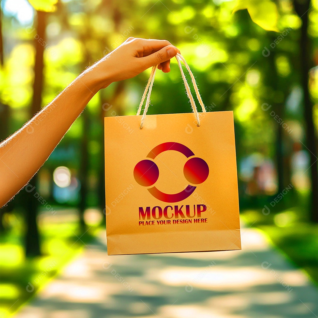 Bolsa Mockup PSD Editável