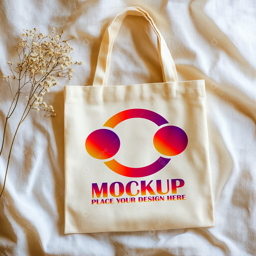Bolsa Mockup PSD Editável