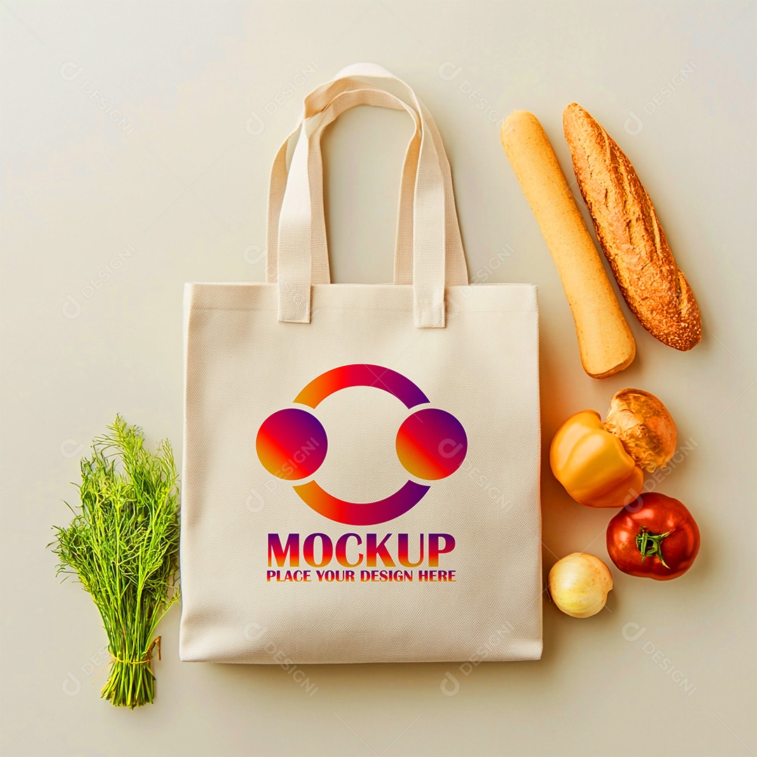 Bolsa Mockup PSD Editável