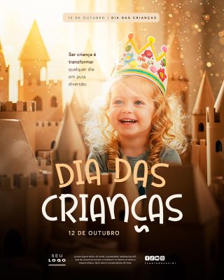Dia das Crianças 12 de Outubro Social Media PSD Editável