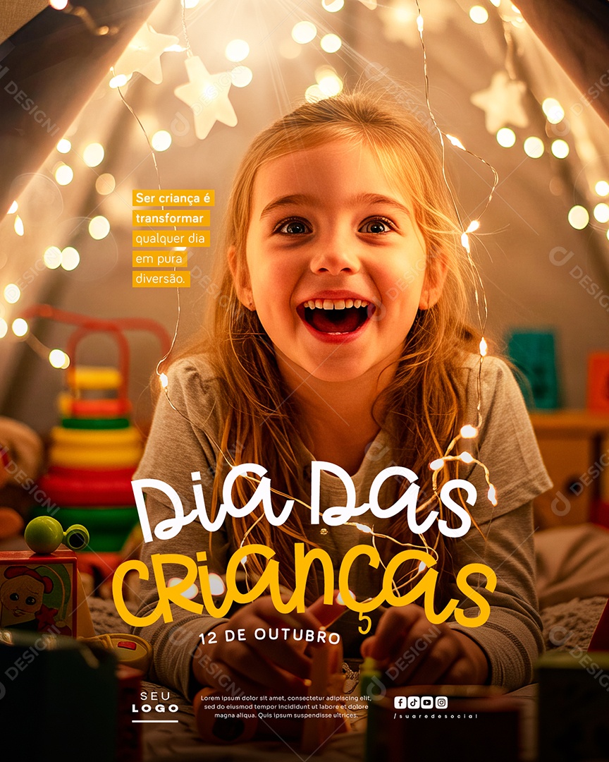 Dia das Crianças 12 de Outubro Social Media PSD Editável