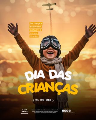 Dia das Crianças 12 de Outubro Social Media PSD Editável