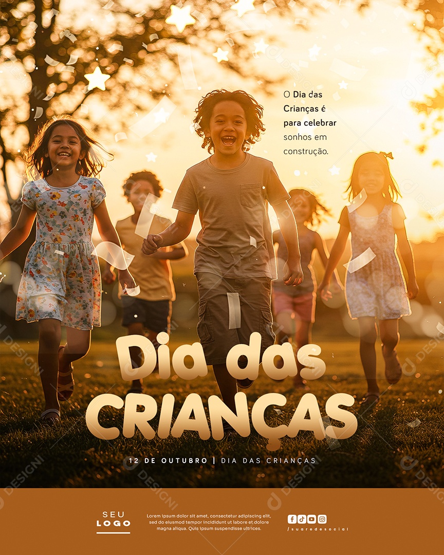 Dia das Crianças 12 de Outubro Social Media PSD Editável