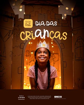 Dia das Crianças 12 de Outubro Social Media PSD Editável