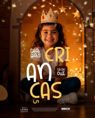 Dia das Crianças 12 de Outubro Social Media PSD Editável