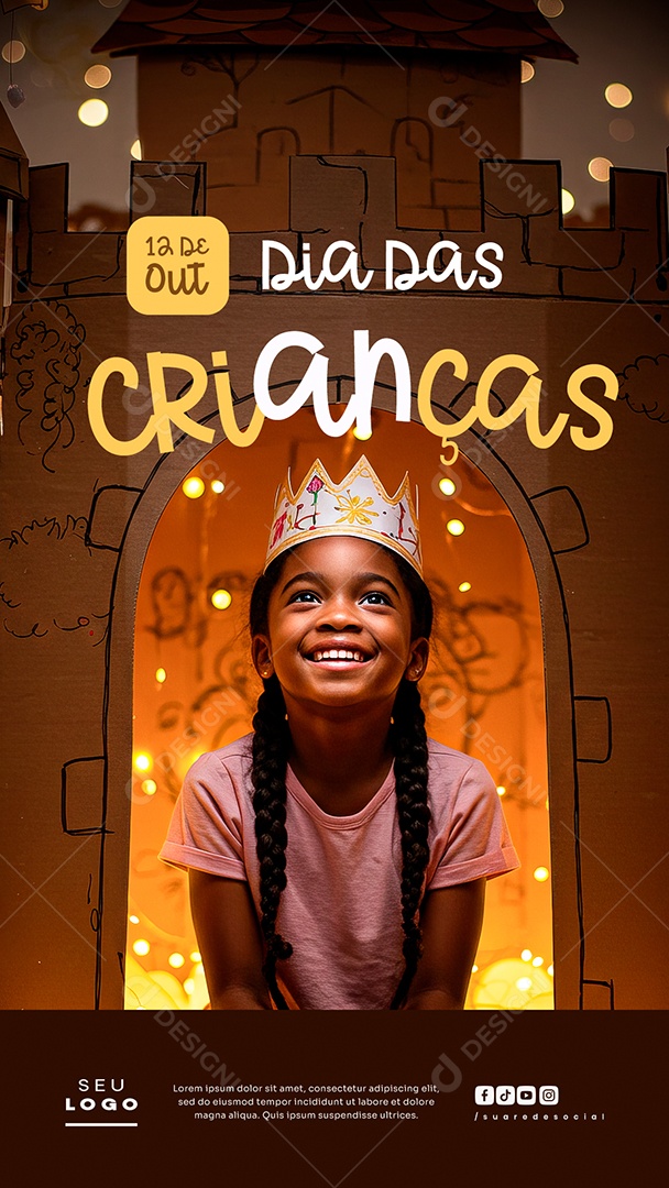 Story Dia das Crianças 12 de Outubro Social Media PSD Editável
