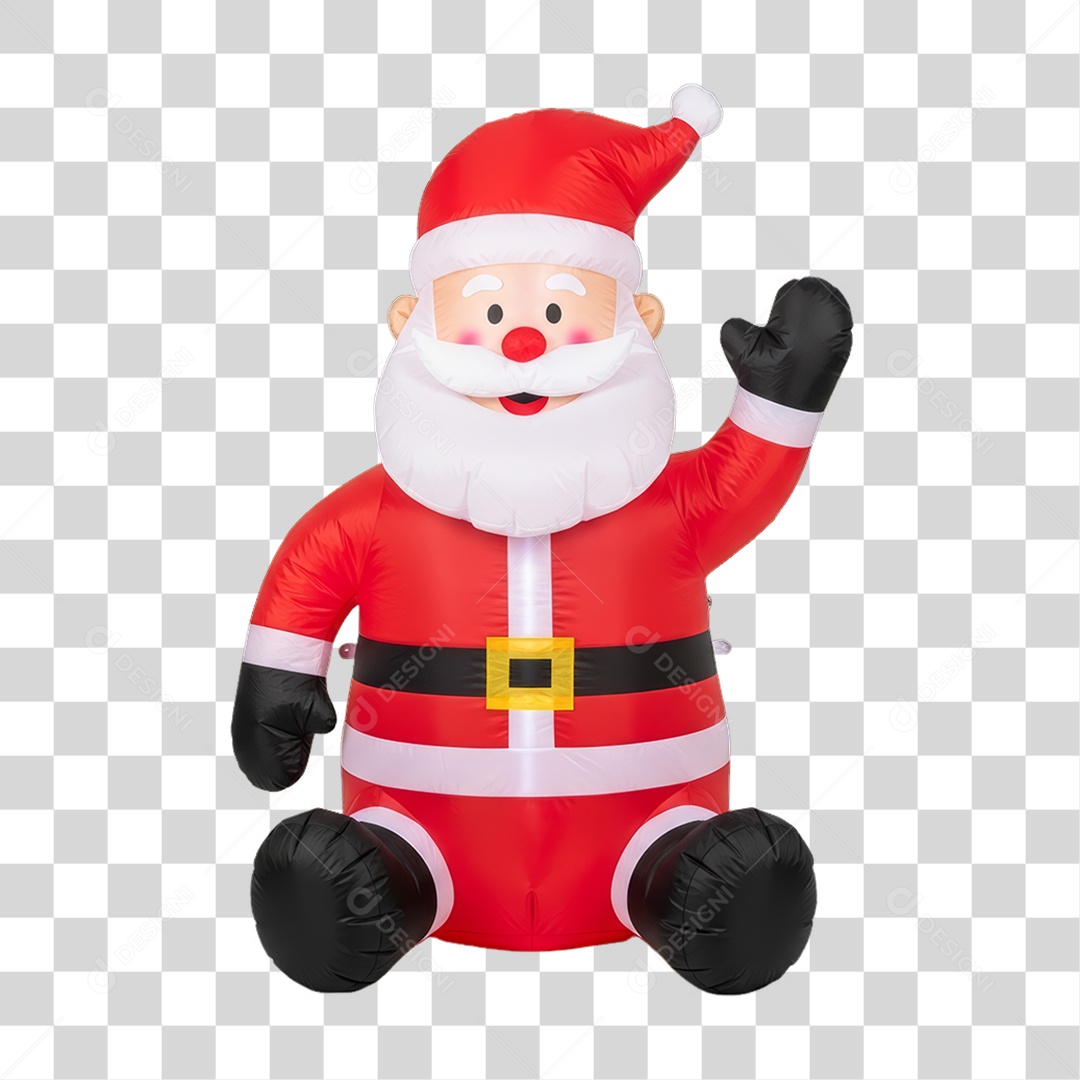 Boneco Papai Noel Decoração de Natal PNG Transparente