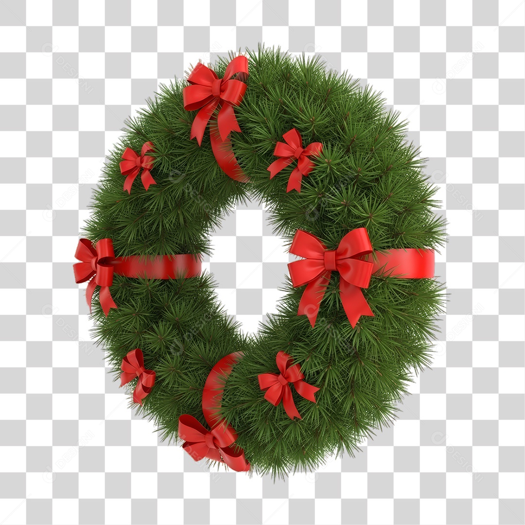 Guirlanda Decoração de Natal PNG Transparente