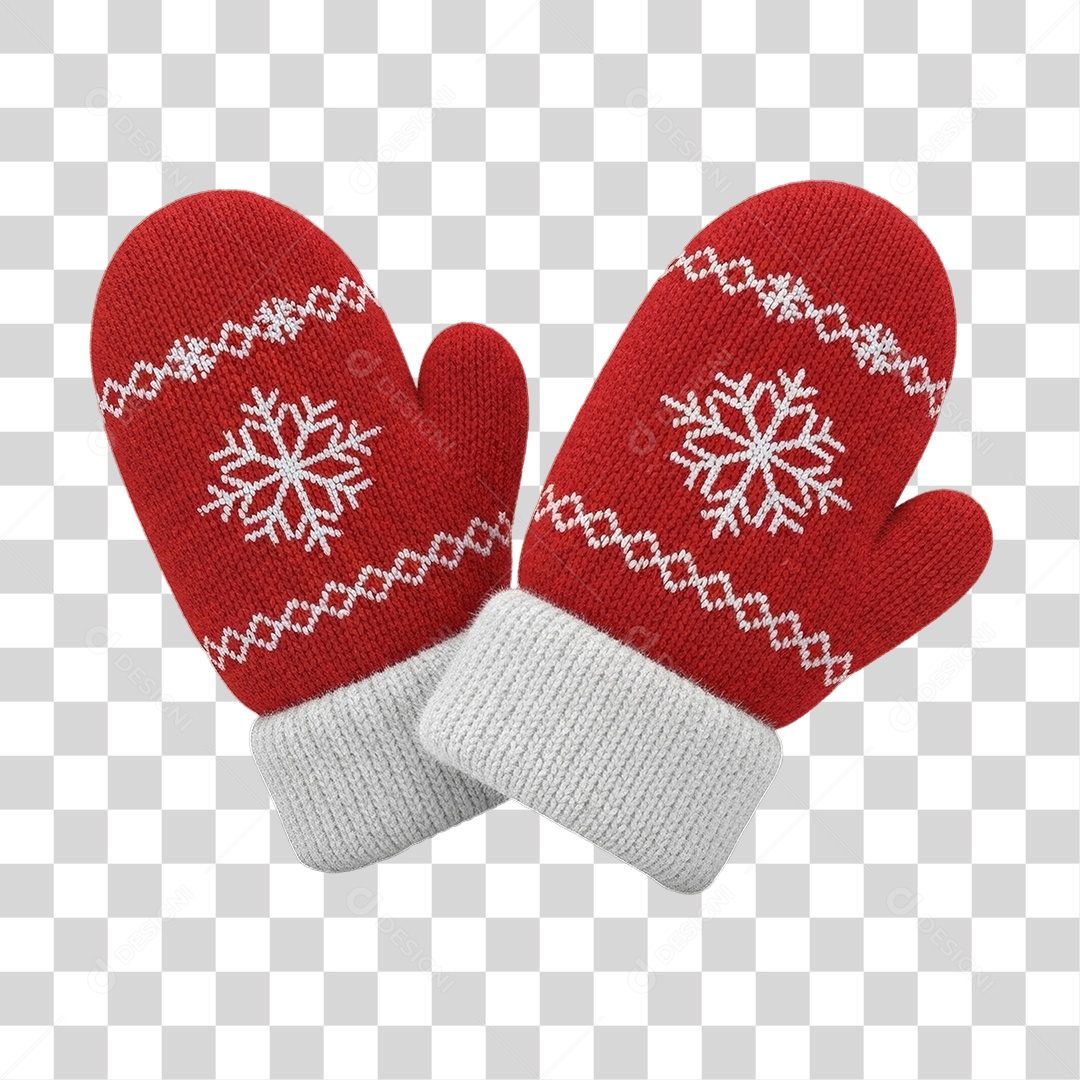 Luvas Decoração de Natal PNG Transparente