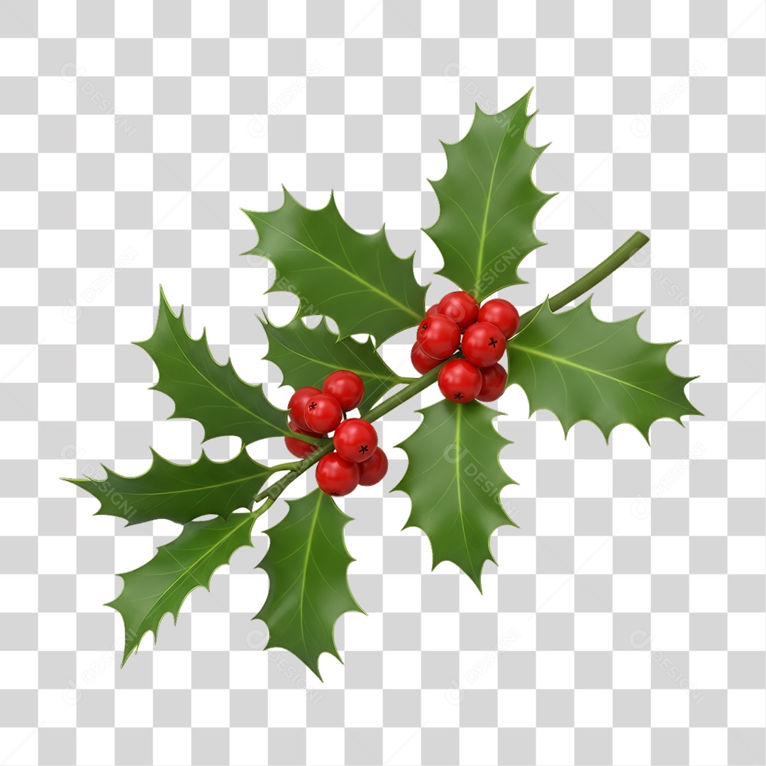 Galhos Decoração de Natal PNG Transparente