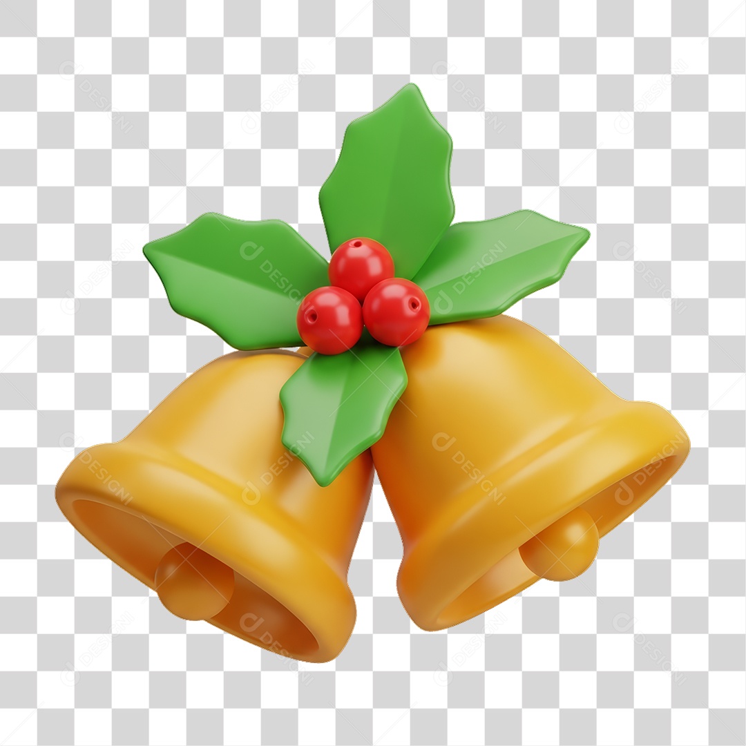 Sinos Decoração de Natal PNG Transparente