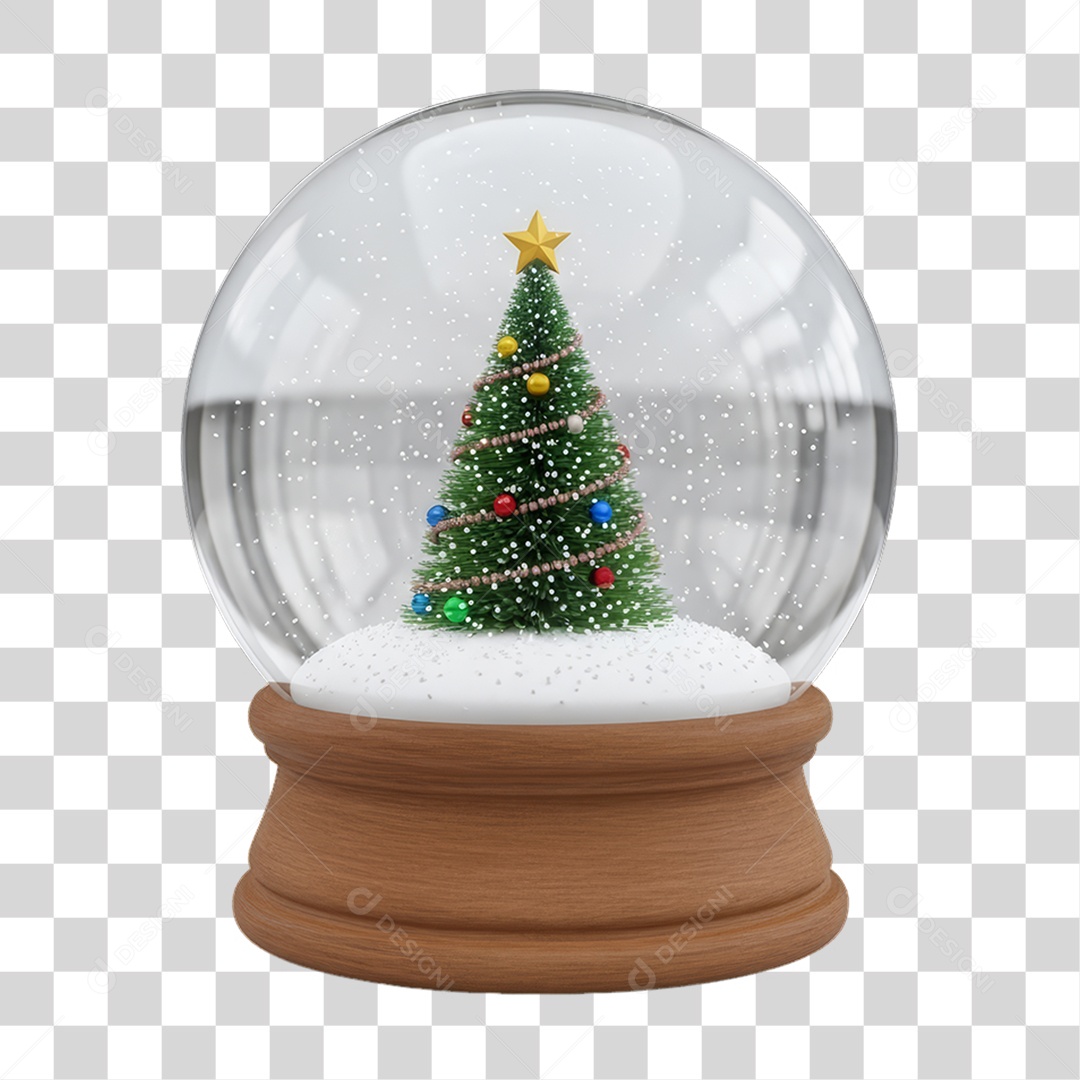 Globo de Neve Decoração de Natal PNG Transparente