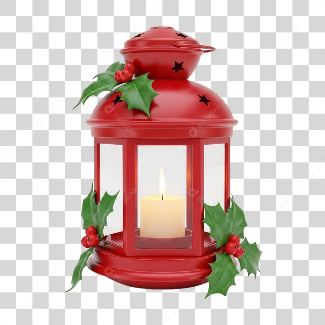 Lanterna Decoração de Natal PNG Transparente