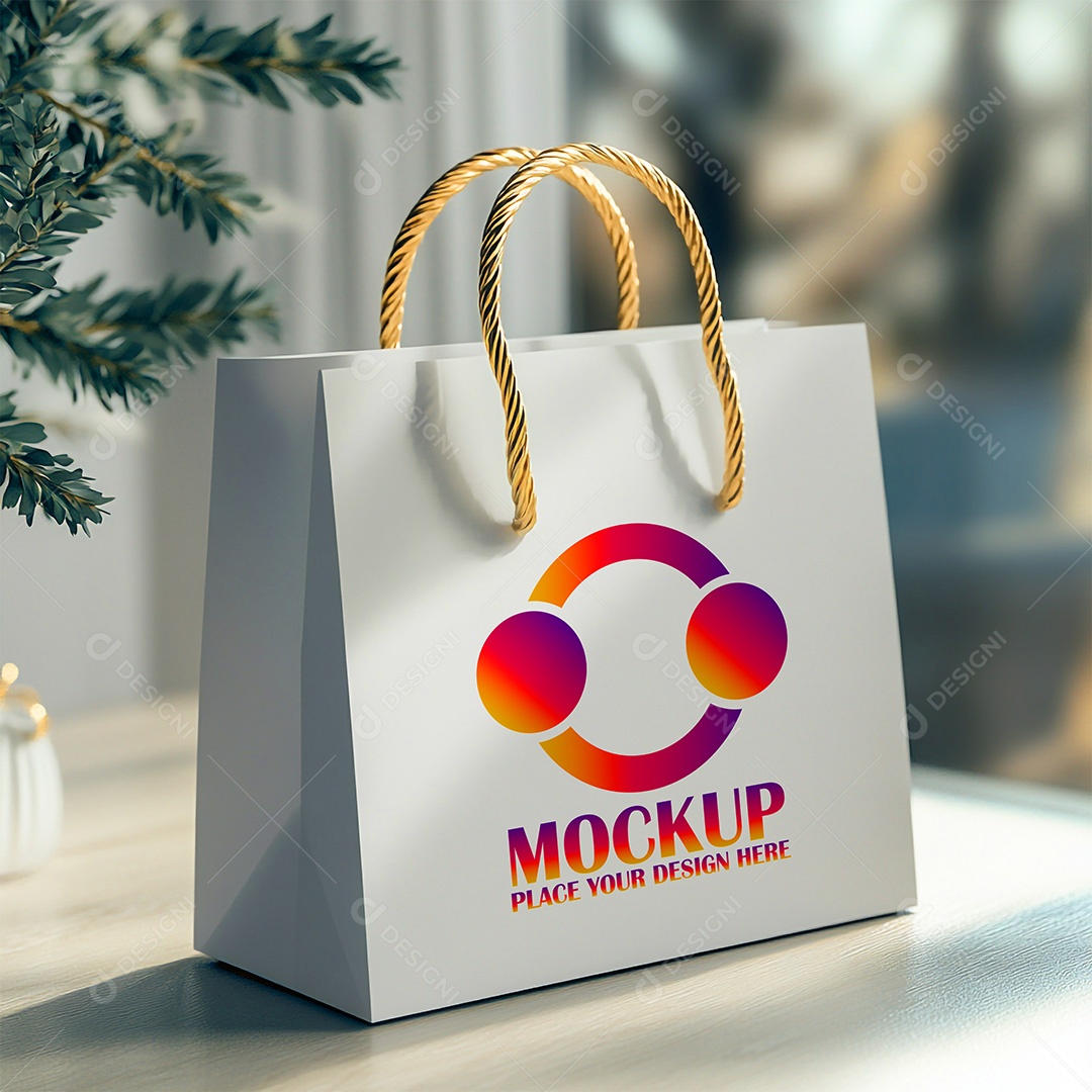 Bolsa Mockup PSD Editável