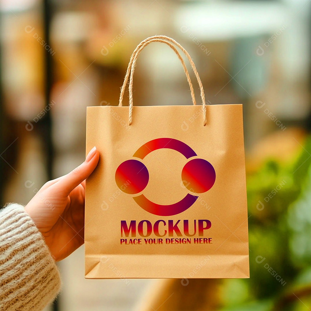Bolsa Mockup PSD Editável