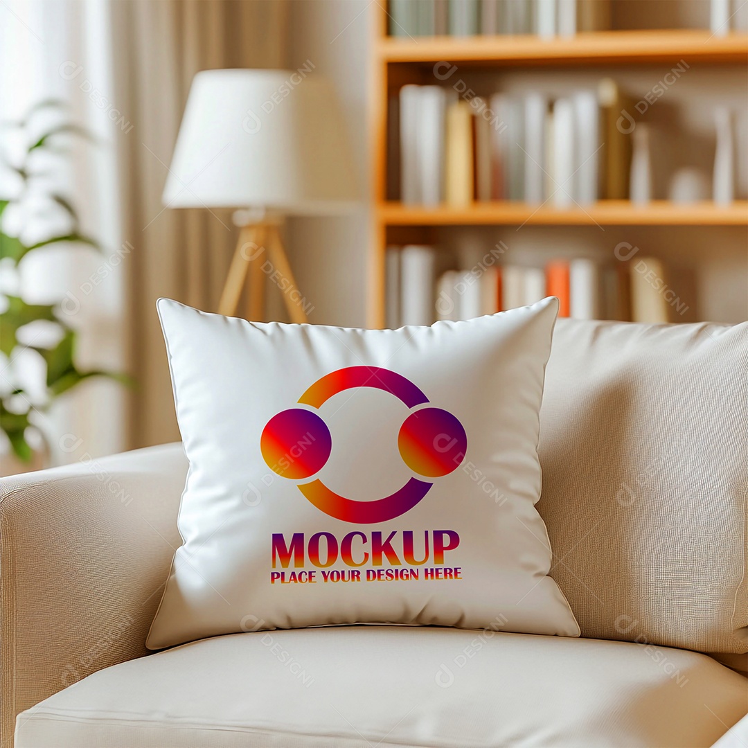 Mockup de Trabesseiro Almofada PSD Editável