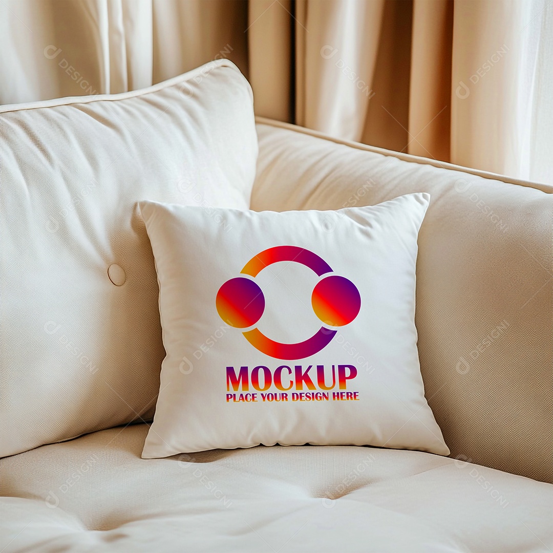 Mockup de Trabesseiro Almofada PSD Editável