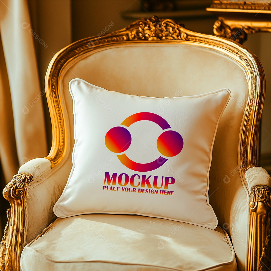 Mockup de Trabesseiro Almofada PSD Editável