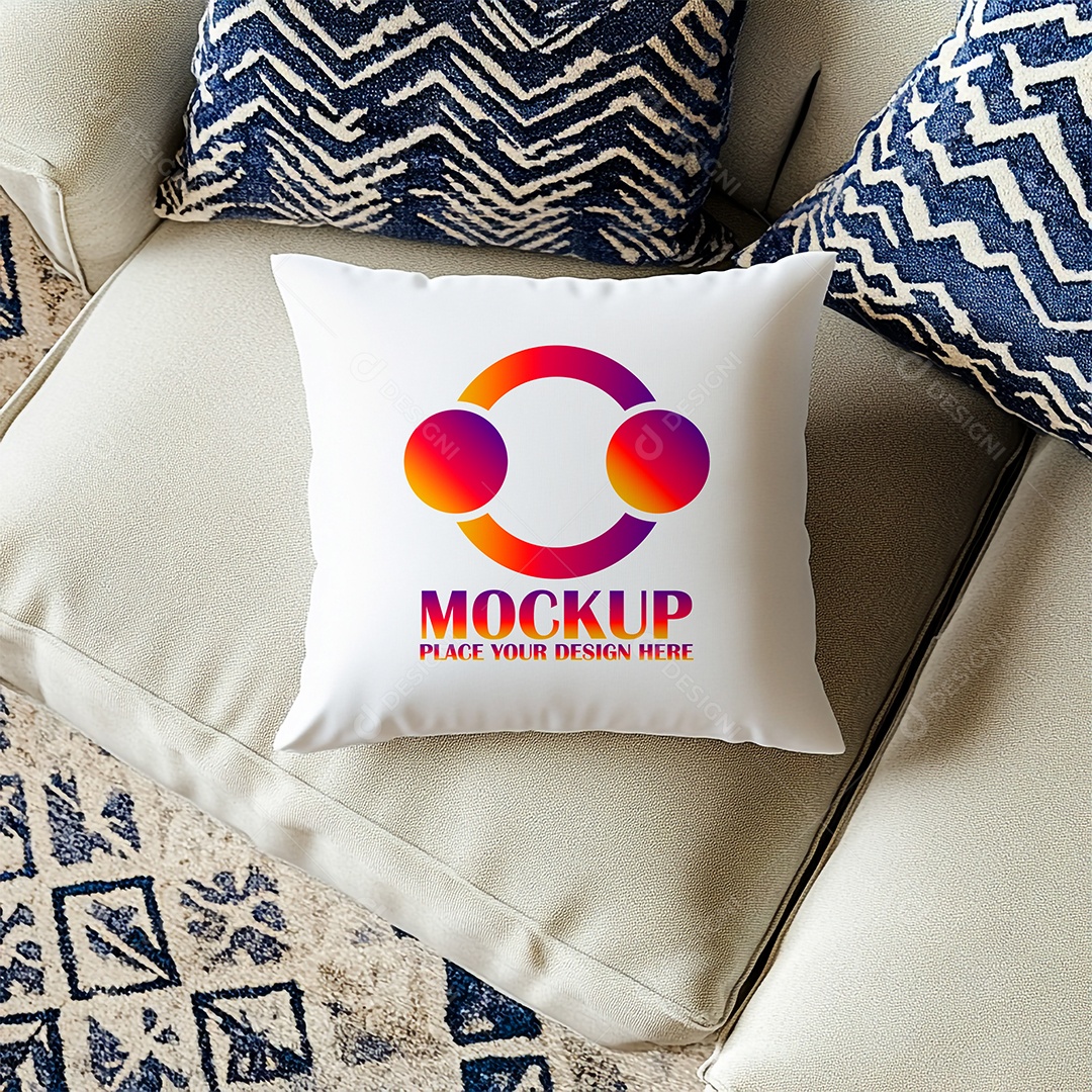 Mockup de Trabesseiro Almofada PSD Editável
