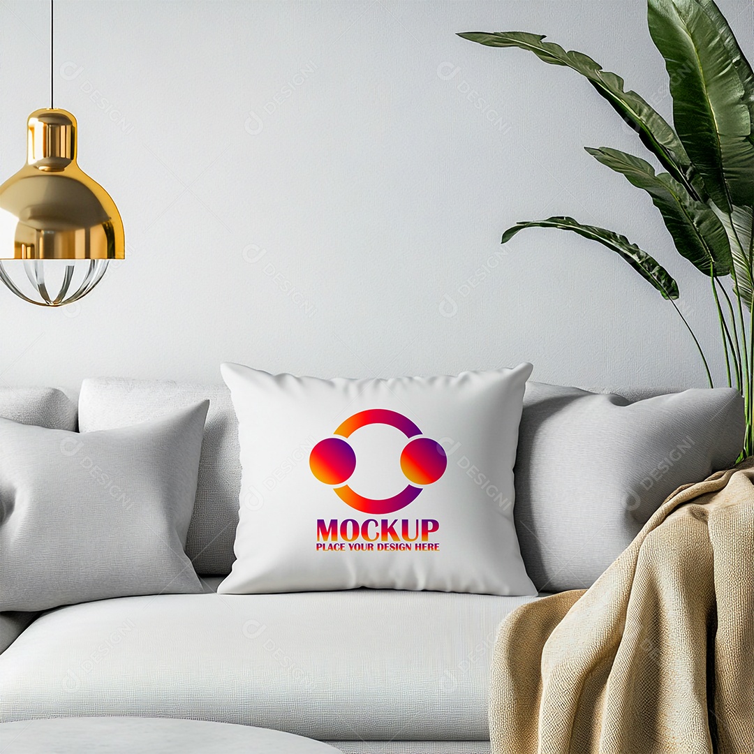 Mockup de Trabesseiro Almofada PSD Editável