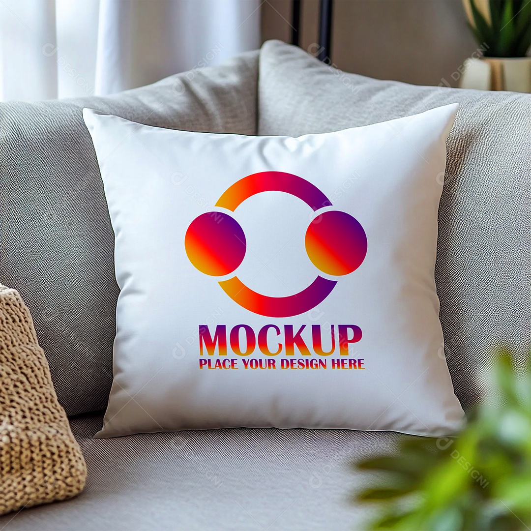 Mockup de Trabesseiro Almofada PSD Editável