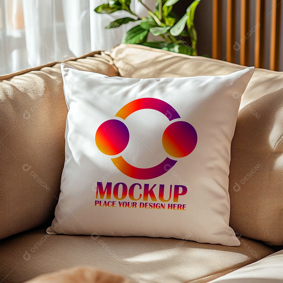 Mockup de Trabesseiro Almofada PSD Editável
