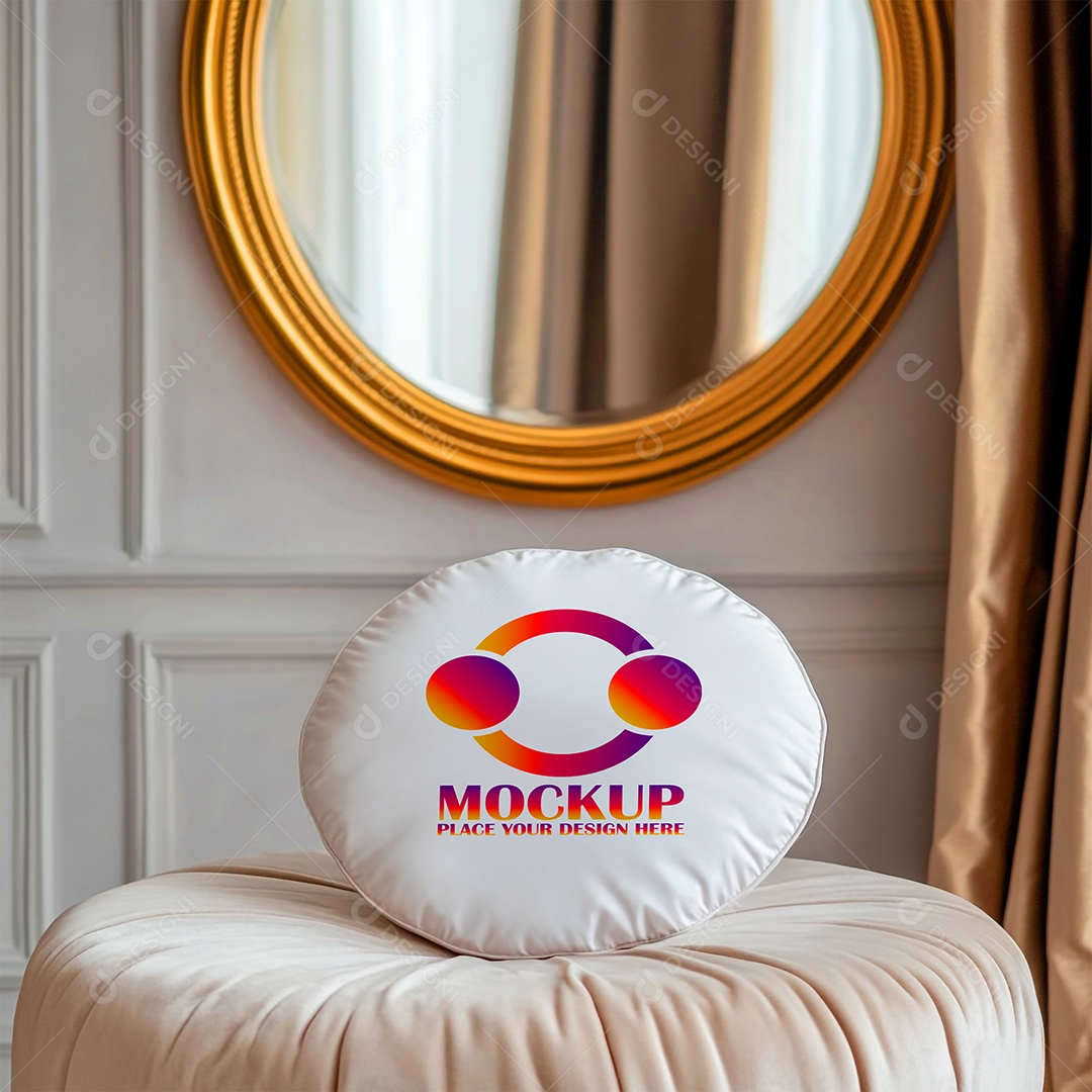 Mockup de Trabesseiro Almofada PSD Editável