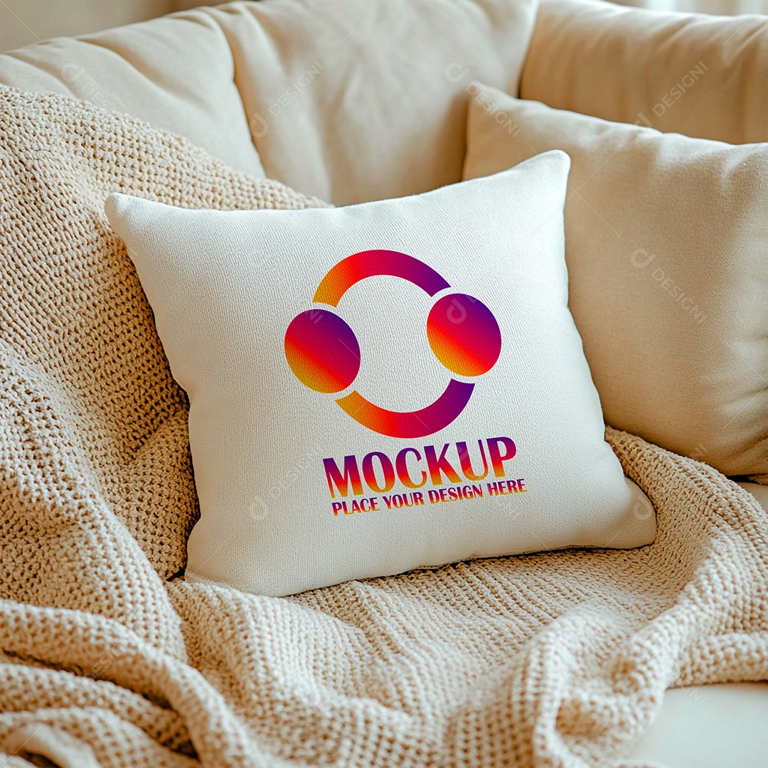 Mockup de Trabesseiro Almofada PSD Editável