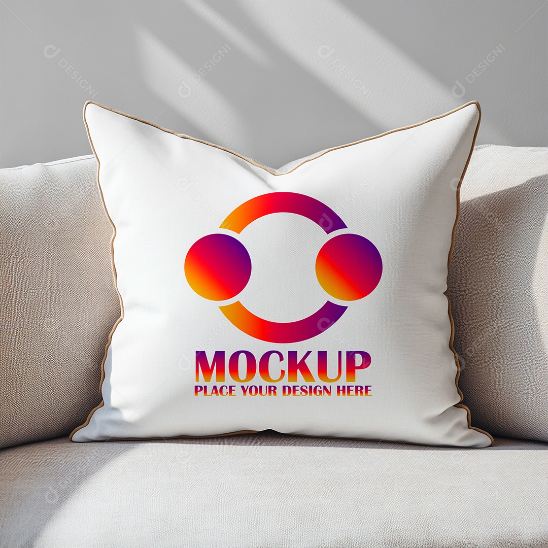 Mockup de Trabesseiro Almofada PSD Editável