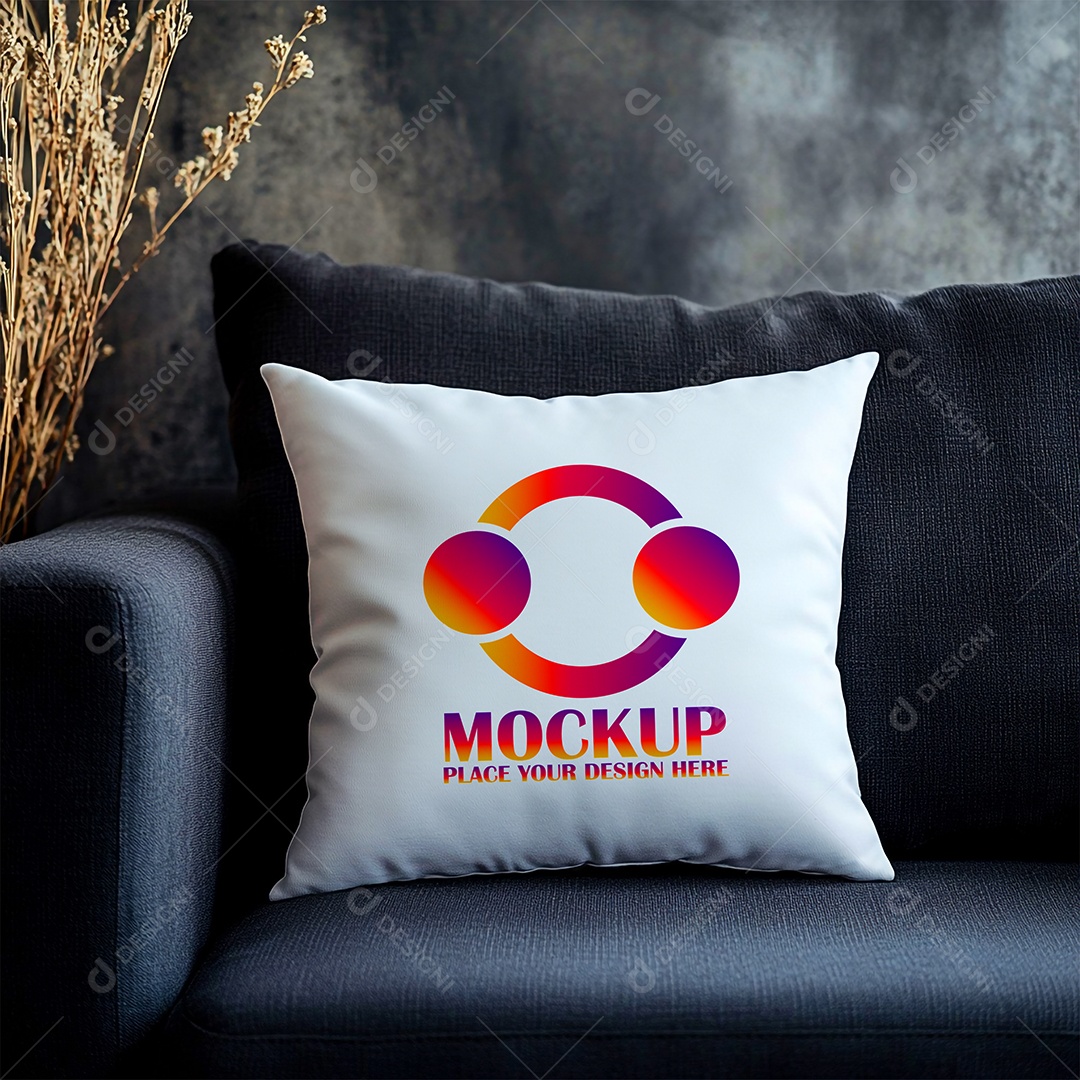Mockup de Trabesseiro Almofada PSD Editável