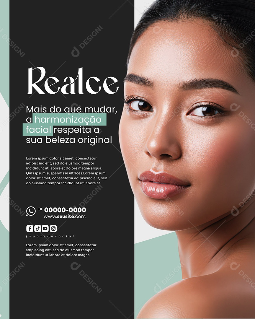 Estética Realce Social Media PSD Editável