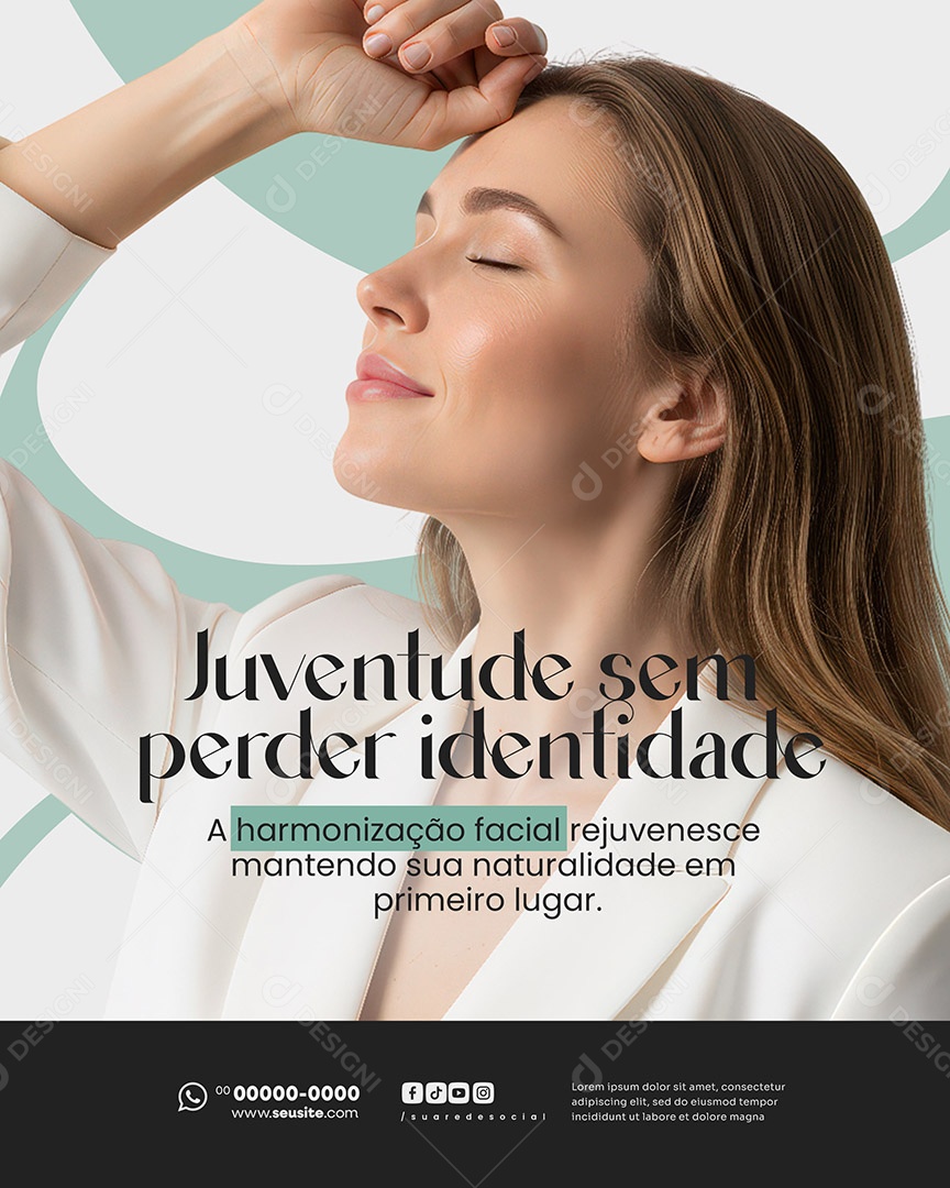 Estética Juventude Sem Perder Indentidade Social Media PSD Editável