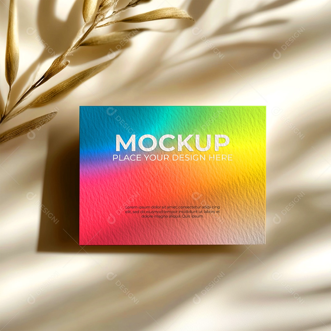 Mockup de Convite PSD Editável