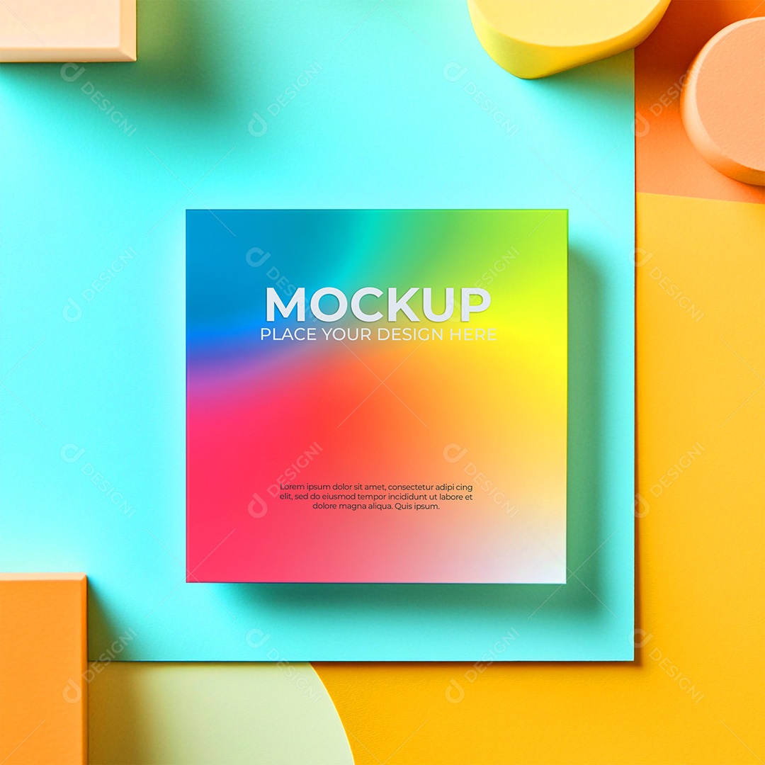 Mockup de Convite PSD Editável