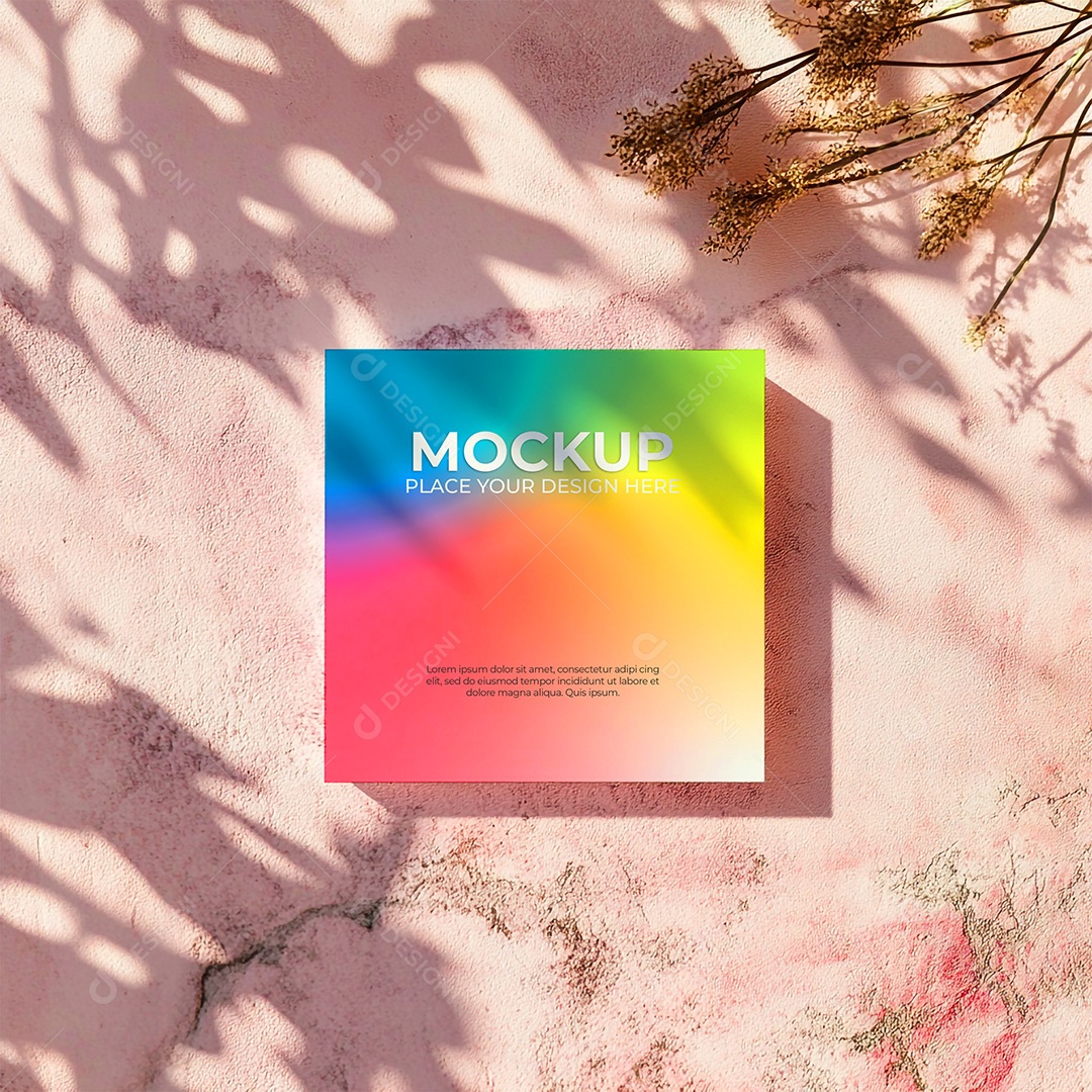 Mockup de Convite PSD Editável