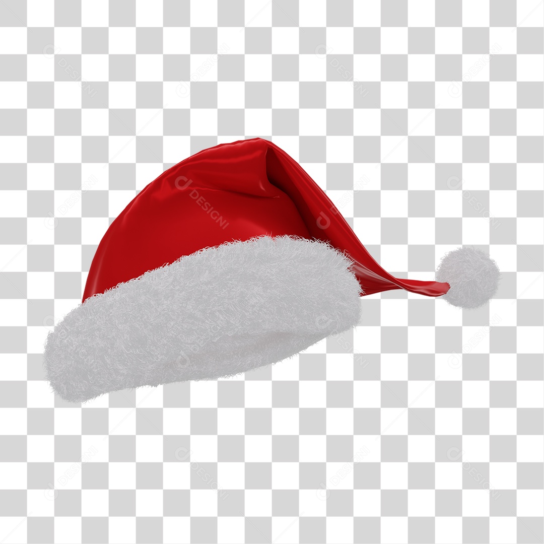 Chapéu Clássico de Papai Noel PNG Transparente