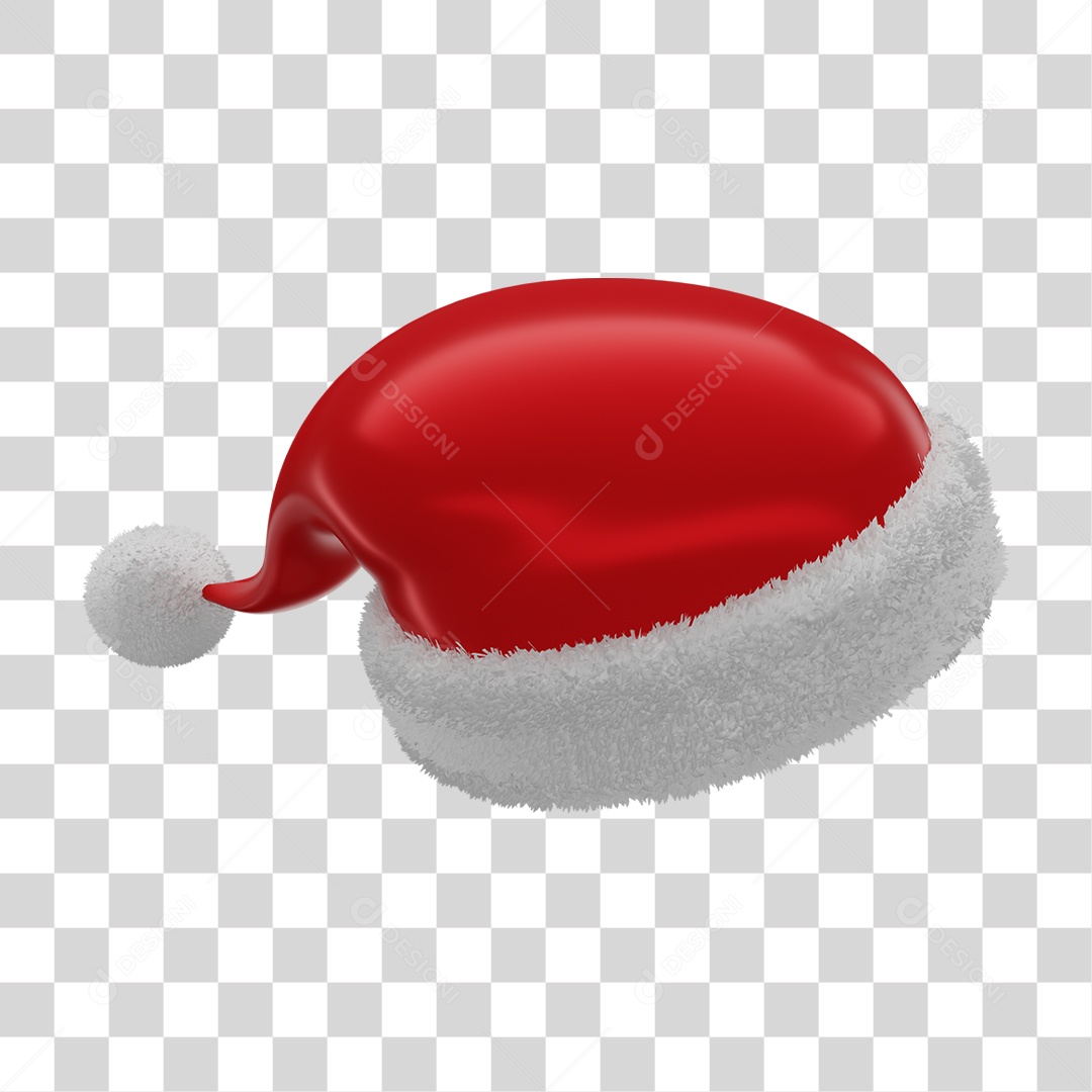 Chapéu Clássico de Papai Noel PNG Transparente
