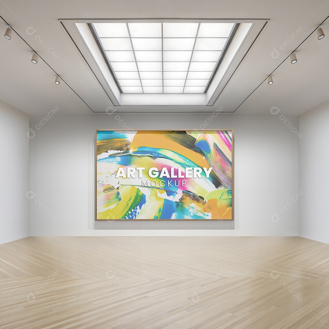 Galeria de Arte Mockup PSD Editável