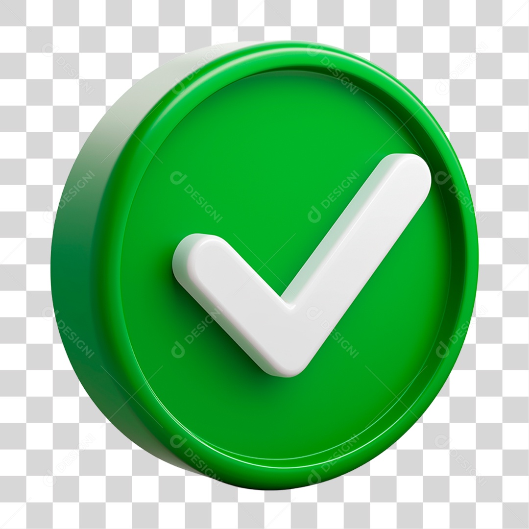 Ícone 3D Símbolo Positivo PNG Transparente