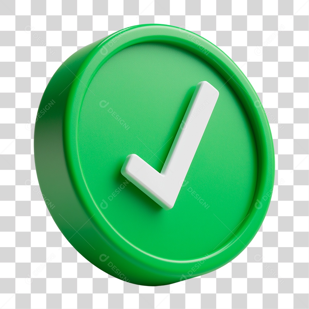 Ícone 3D Símbolo Positivo PNG Transparente