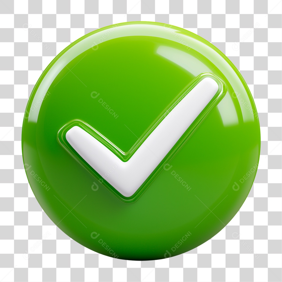 Ícone 3D Símbolo Positivo PNG Transparente