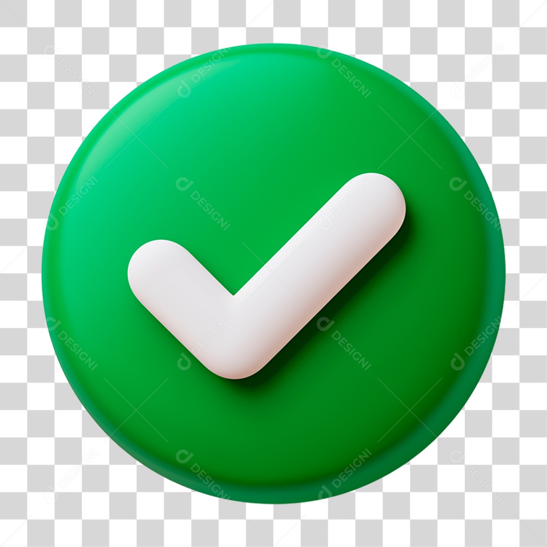 Ícone 3D Símbolo Positivo PNG Transparente